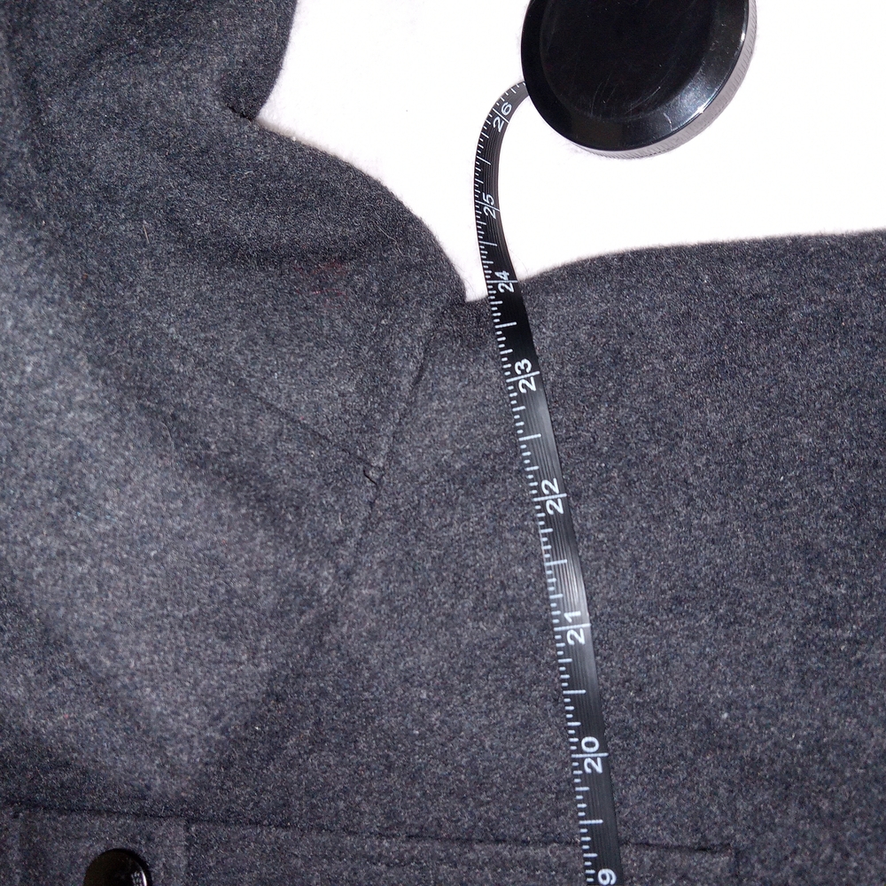 Express Jacket Mens Large Wool Blend Utility Pockets Full Zip Snap Front - Picture 9 of 14